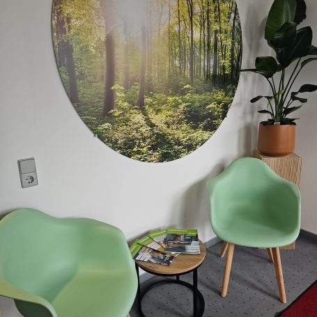 Wartebereich 1 der Praxis für Ergotherapie Franziska Ille in Bad Rappenau